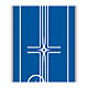 Banner Slabbinck blu croce e candele dell'Avvento 300x100 cm s3