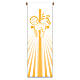 Slabbinck Yellow Banner with Lamb of God, 300x100 cm s1