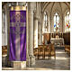 Estandarte Slabbinck violeta cruz, corona de espinas y clavos 300x100 cm s2