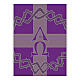 Estandarte Slabbinck morado corona de espinas y Alfa y Omega 300 cm s2