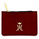 Rosary case with snap fastener and gold Marian symbol s3