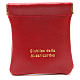 STOCK Rosary bag in red leather Jubilee of Mercy s1