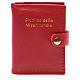 STOCK Rosary case in red leather with button Jubilee of Mercy s1