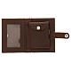 Rosary case in brown leather with cross s2