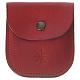 Étui dizainier cuir rouge Moines de Bethléem s1