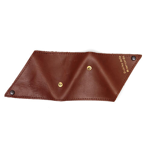 Rosary beads case in real leather, Jubilee 5
