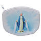Portarosario bianco con immagine della Madonna Miracolosa s1