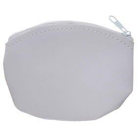 Portarosari: Portarosario bianco con immagine del calice