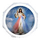 Lourdes octagonal rosary box Merciful Jesus s1
