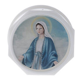 Virgin Mary rosary case print with twist top