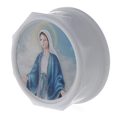 Virgin Mary rosary case print with twist top 2