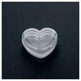 Caja corazón para rosario granos 3-4 mm