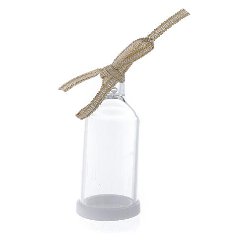 Rosary holder bottle with ribbon 3 mm beads 4