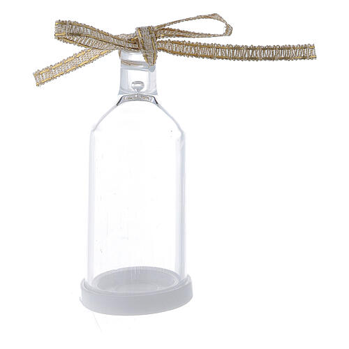 Rosary holder bottle with ribbon 3 mm beads 6