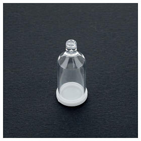 Bottiglietta con fiocco portarosario grani 3 mm