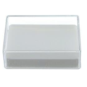 Rectangular rosary box with wadding