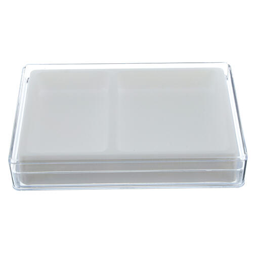 Rectangular rosary case with divider 1