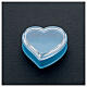 Caixa coração fundo azul terços 4 mm s2
