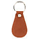 Keychain Merciful Jesus real leather 9 cm s2