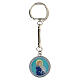 Schlüsselanhänger Maria mit dem Jesuskind, blau s1