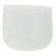 Saqueta porta-terço em couro ecológico branco botão 10x10 cm s2