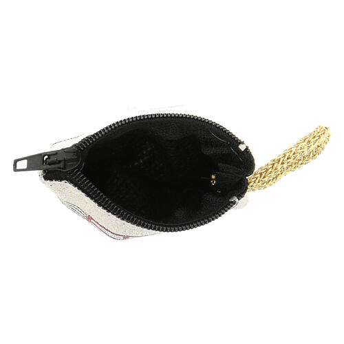 Portarosario stoffa Cresima 5x7 cm 3