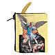 Fabric rosary clutch with Saint Michael the Archangel 5x7 cm s2
