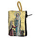 Rosary clutch of Our Lady of Lourdes, fabric, 4x5 cm s1