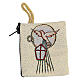 Rosary clutch of Confirmation, fabric, 7x7 cm s1