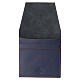 Blue smooth leather rosary case, 3.5x3 in s3
