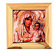 Pudełeczko na różaniec drewno oliwne Madonna z Dzieciątkiem s1