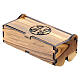 Rosary Case Jerusalem made of olive wood, cross decorated s2