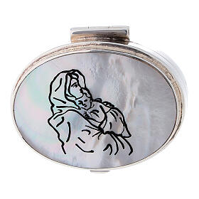 Portarosari: Portarosario in argento 925 con Madonna Ferruzzi