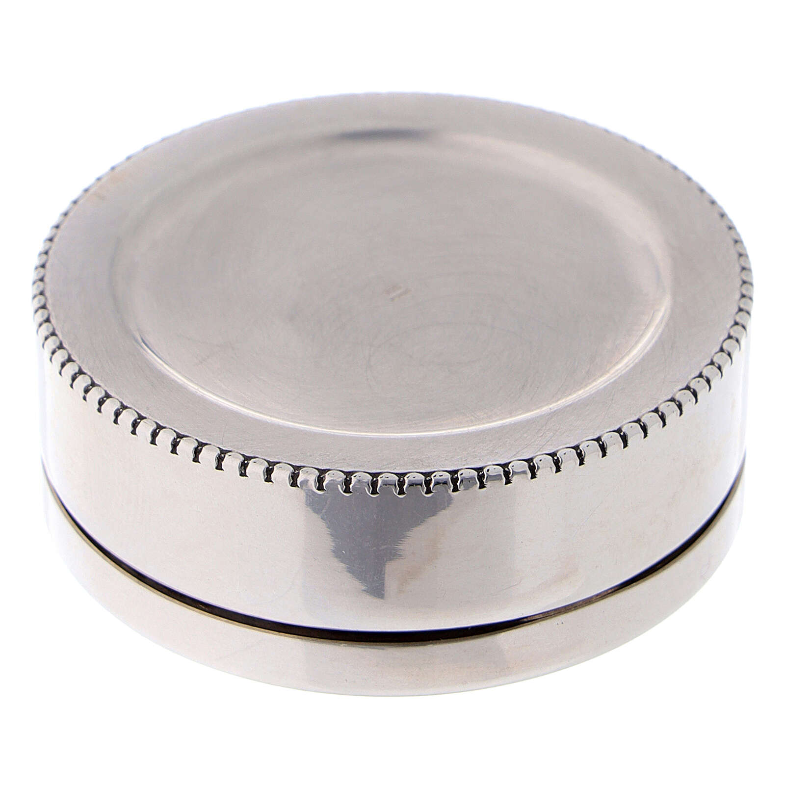 Holyart ?tui Chapelet Rond 4 cm en Argent 925