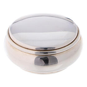 Portarosario rotondo 4 cm in argento 925