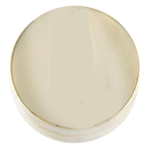 Portarosario liscio tondo 3 cm in argento 925 1