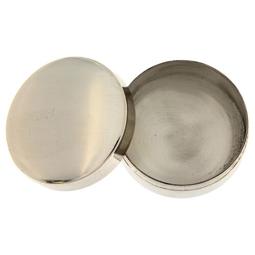 Portarosario liscio tondo 3 cm in argento 925 2