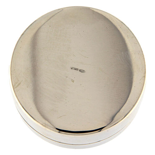 Portarosario liscio tondo 3 cm in argento 925 3