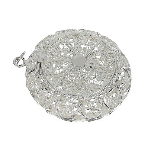 Rosary box pendant in 800 silver 3