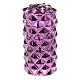 Christmas decoration purple candle diamond decor glitter s1