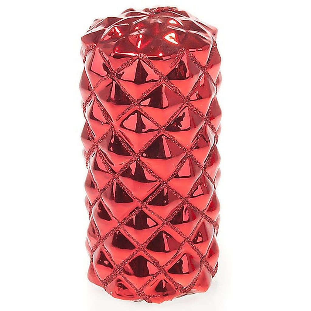 Christmas decoration large red candle online sales on HOLYART.co.uk