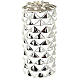 Christmas decoration large candle silver s1