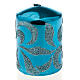 Christmas decoration candle turquoise s1