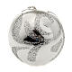 Christmas decoration sphere candle silver s1