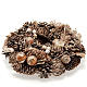 Christmas garland with golden cones s1