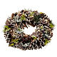 Christmas garland pine cones and snow s1