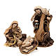 Natività in resina e juta h 22 cm s4