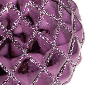 Velas Navideñas: Vela Navidad esfera morada