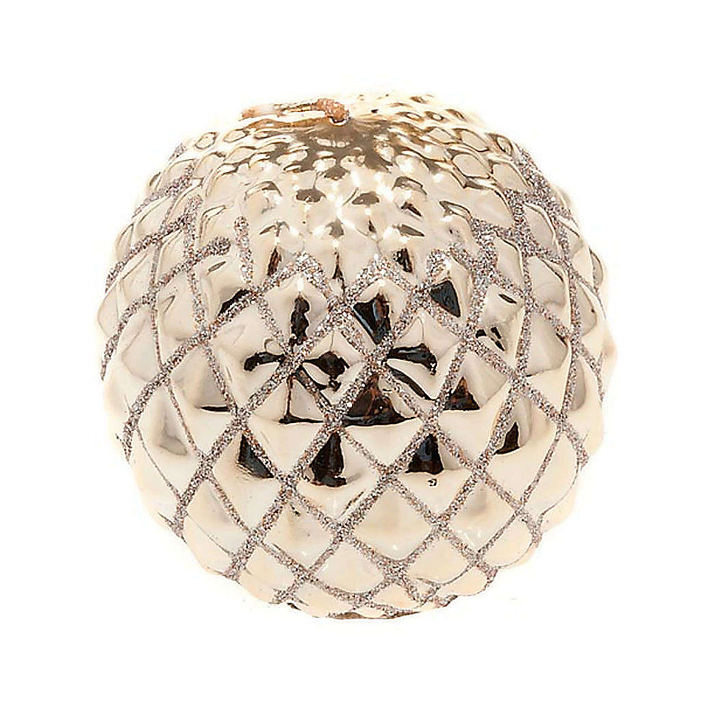 Christmas decoration candle sphere diamonds gold  online sales on