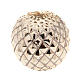 Christmas decoration candle sphere diamonds gold s1